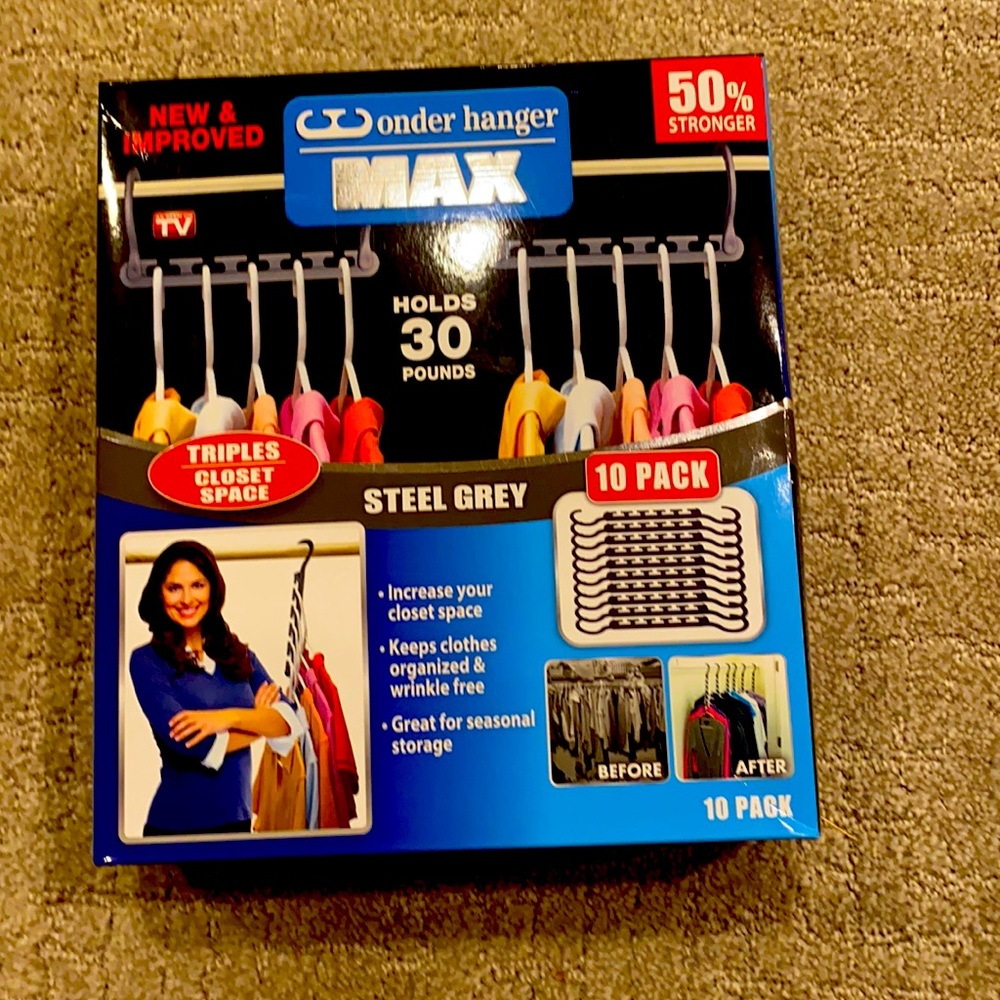 Wonder hanger MAX    1 package of 10. Brand new in box!